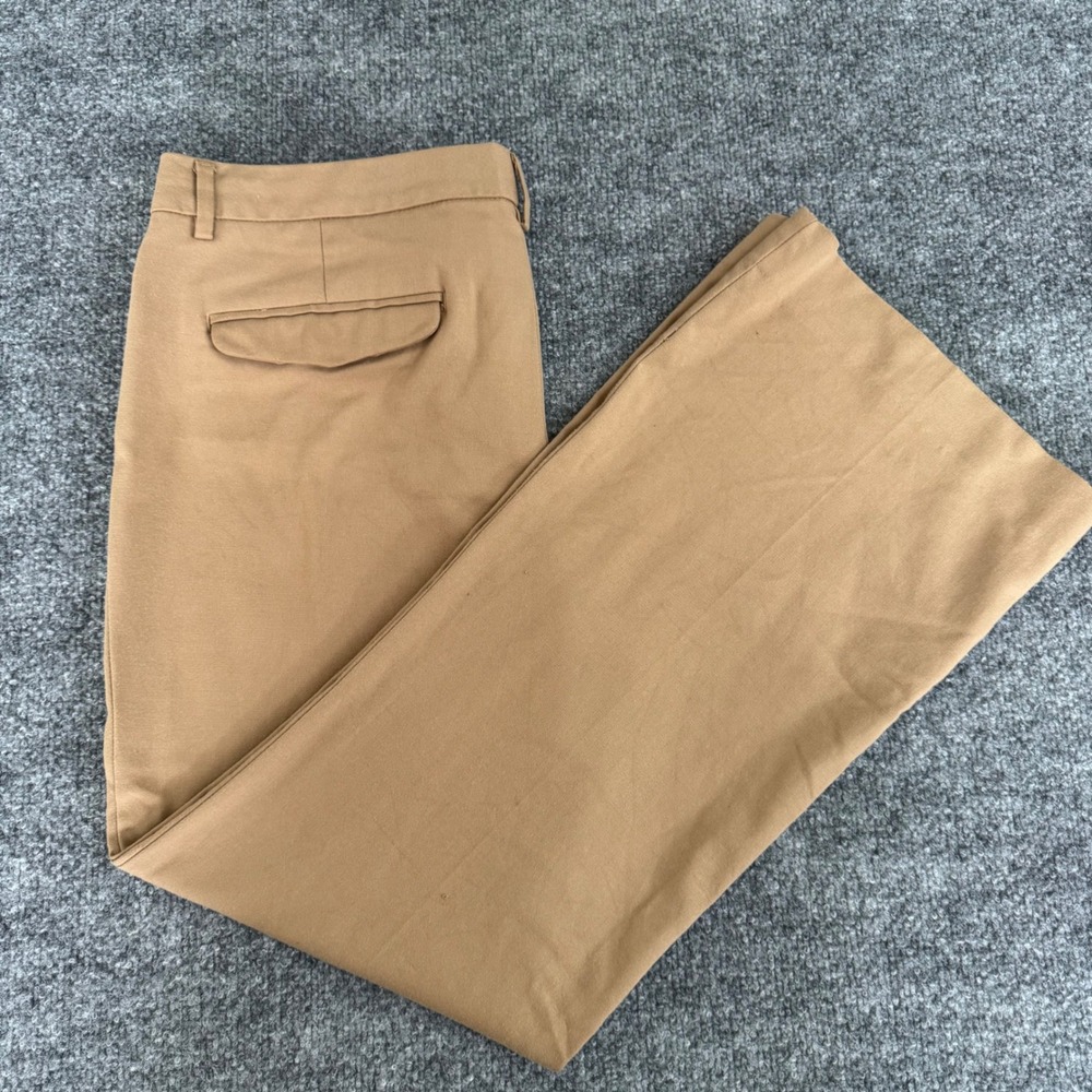 Gap Trousers Women 12A Stretch Wide Leg Career Cotton Camel Brown Modern Bootcut